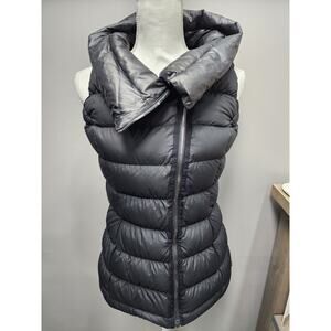 Athleta Downabout Goose Down Sleeeless Puffer Vest Women's XS Black